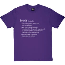 Brexit Definition T-Shirt -ThinkWear Collective Sales brexit definition tshirt 2 purpletshirt