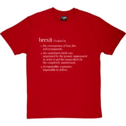 Brexit Definition T-Shirt -ThinkWear Collective Sales brexit definition tshirt 2 redtshirt
