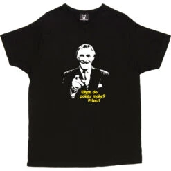 Bruce "Brucie" Forsyth T-Shirt -ThinkWear Collective Sales bruceforsyth 114 black mens v neck tshirt