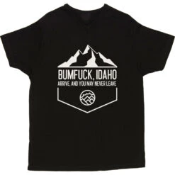 Bumfuck Idaho T-Shirt -ThinkWear Collective Sales bumfuck idaho tshirt black mens v neck tshirt