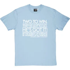 Ian Smith "By The Barest Of Margins!" T-Shirt -ThinkWear Collective Sales by the barest of margins tshirt 2 skybluetshirt