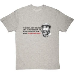 Eric Cantona "Not A Real World Cup" T-Shirt -ThinkWear Collective Sales cantona not a real world cup tshirt 1 lightoxfordtshirt