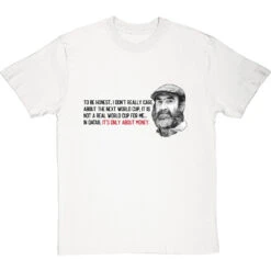 Eric Cantona "Not A Real World Cup" T-Shirt -ThinkWear Collective Sales cantona not a real world cup tshirt 1 whitetshirt