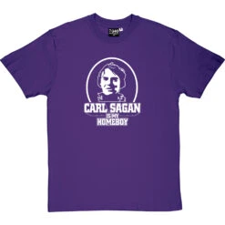 Carl Sagan Is My Homeboy T-Shirt -ThinkWear Collective Sales carlsaganismyhomeboy purpletshirt