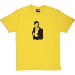 Johnny Cash Cigarette Design T-Shirt -ThinkWear Collective Sales cashcigarette yellowtshirt