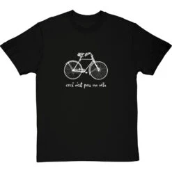Ceci N'est Pas Un Velo T-Shirt -ThinkWear Collective Sales ceci nest pas un velo tshirt 2 blacktshirt