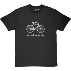 Ceci N'est Pas Un Velo T-Shirt -ThinkWear Collective Sales ceci nest pas un velo tshirt 2 charcoaltshirt