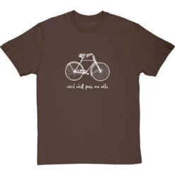 Ceci N'est Pas Un Velo T-Shirt -ThinkWear Collective Sales ceci nest pas un velo tshirt 2 hazelnuttshirt