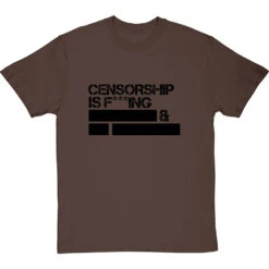 Censorship T-Shirt -ThinkWear Collective Sales censorship tshirt 1 hazelnuttshirt