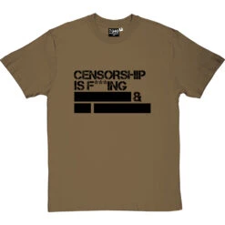 Censorship T-Shirt -ThinkWear Collective Sales censorship tshirt 1 olivetshirt