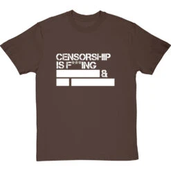 Censorship T-Shirt -ThinkWear Collective Sales censorship tshirt 2 hazelnuttshirt