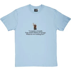 Gimli: Certainty Of Death Quote T-Shirt -ThinkWear Collective Sales certainty of death tshirt 1 skybluetshirt