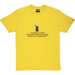 Gimli: Certainty Of Death Quote T-Shirt -ThinkWear Collective Sales certainty of death tshirt 1 yellowtshirt