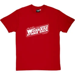 Class War: The Workers Strike Back T-Shirt -ThinkWear Collective Sales class war tshirt 2 redtshirt