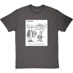 "Take Me To Anyone But Your Leader" T-Shirt -ThinkWear Collective Sales clive goddard anyone but your leader tshirt charcoaltshirt