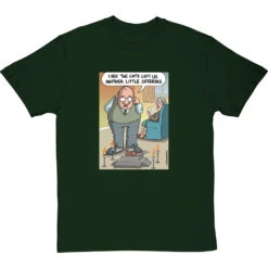 Cat Offering T-Shirt -ThinkWear Collective Sales clive goddard cat offering tshirt bottlegreentshirt