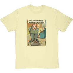 Cat Offering T-Shirt -ThinkWear Collective Sales clive goddard cat offering tshirt naturaltshirt
