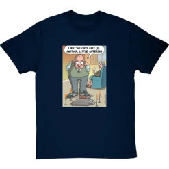 Cat Offering T-Shirt -ThinkWear Collective Sales clive goddard cat offering tshirt navybluetshirt