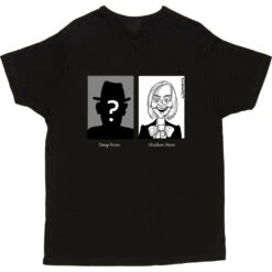 Deep State/Shallow State T-Shirt -ThinkWear Collective Sales clive goddard deep state shallow state tshirt 178 black mens v neck tshirt