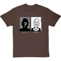 Deep State/Shallow State T-Shirt -ThinkWear Collective Sales clive goddard deep state shallow state tshirt 178 hazelnuttshirt