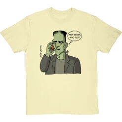 "New Brain, Who Dis?" T-Shirt -ThinkWear Collective Sales clive goddard frankensteins new brain tshirt naturaltshirt