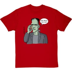 "New Brain, Who Dis?" T-Shirt -ThinkWear Collective Sales clive goddard frankensteins new brain tshirt redtshirt