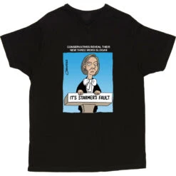 Three Word Slogan T-Shirt -ThinkWear Collective Sales clive goddard three word slogan tshirt 178 black mens v neck tshirt