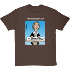 Three Word Slogan T-Shirt -ThinkWear Collective Sales clive goddard three word slogan tshirt 178 hazelnuttshirt