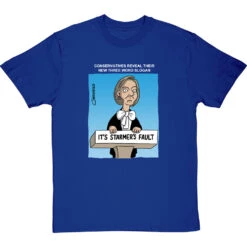 Three Word Slogan T-Shirt -ThinkWear Collective Sales clive goddard three word slogan tshirt 178 royalbluetshirt