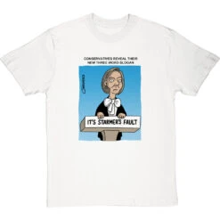 Three Word Slogan T-Shirt -ThinkWear Collective Sales clive goddard three word slogan tshirt 179 whitetshirt