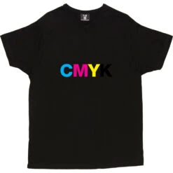 CMYK T-Shirt -ThinkWear Collective Sales cmyk tshirt black mens v neck tshirt