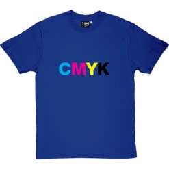 CMYK T-Shirt -ThinkWear Collective Sales cmyk tshirt royalbluetshirt