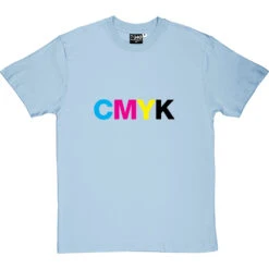 CMYK T-Shirt -ThinkWear Collective Sales cmyk tshirt skybluetshirt