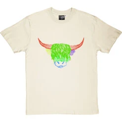Psychedelic Cattle Variant Four T-Shirt -ThinkWear Collective Sales colour cattle four tshirt naturaltshirt