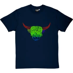 Psychedelic Cattle Variant Four T-Shirt -ThinkWear Collective Sales colour cattle four tshirt navybluetshirt