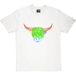 Psychedelic Cattle Variant Four T-Shirt -ThinkWear Collective Sales colour cattle four tshirt whitetshirt