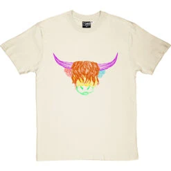 Psychedelic Cattle Variant One T-Shirt -ThinkWear Collective Sales colour cattle one tshirt naturaltshirt