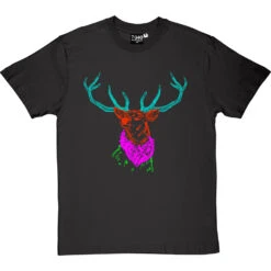Psychedelic Deer Variant Three T-Shirt -ThinkWear Collective Sales colour deer three tshirt charcoaltshirt