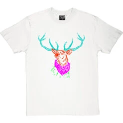 Psychedelic Deer Variant Three T-Shirt -ThinkWear Collective Sales colour deer three tshirt whitetshirt