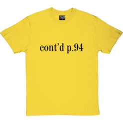Cont. P94 T-Shirt -ThinkWear Collective Sales cont p94 tshirt 1 yellowtshirt