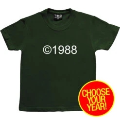 Personalised Copyright T-Shirt -ThinkWear Collective Sales copyright tshirt racing green kids tshirt