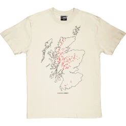 Corbetts Map T-Shirt -ThinkWear Collective Sales corbetts tshirt 1 naturaltshirt
