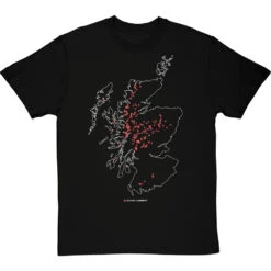 Corbetts Map T-Shirt -ThinkWear Collective Sales corbetts tshirt 2 blacktshirt