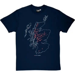Corbetts Map T-Shirt -ThinkWear Collective Sales corbetts tshirt 2 navybluetshirt