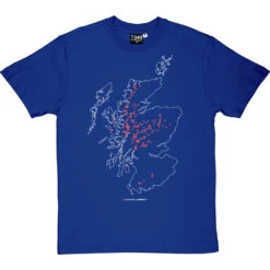 Corbetts Map T-Shirt -ThinkWear Collective Sales corbetts tshirt 2 royalbluetshirt
