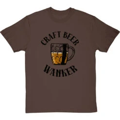 Craft Beer Wanker T-Shirt -ThinkWear Collective Sales craft beer tshirt 1 hazelnuttshirt