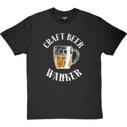 Craft Beer Wanker T-Shirt -ThinkWear Collective Sales craft beer tshirt 2 charcoaltshirt