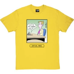 Critical Mass T-Shirt -ThinkWear Collective Sales critical mass tshirt 1 yellowtshirt