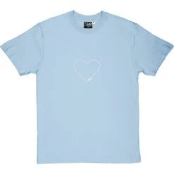Cut-Out Heart T-Shirt -ThinkWear Collective Sales cutoutheart 2 skybluetshirt