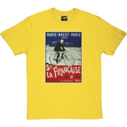 Paris-Brest-Paris 1901 T-Shirt -ThinkWear Collective Sales cycles diamant 1901 tshirt yellowtshirt